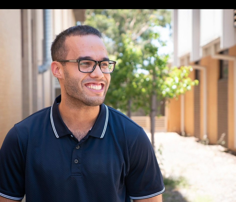 Jordan, founder of Abel Mentoring, smiling outdoors